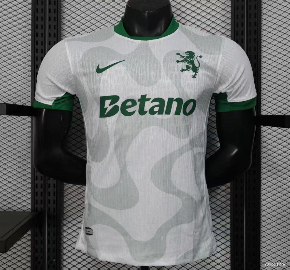 Camiseta de fútbol Sporting CP 2025/26 VISITANTE MANGA CORTA VERSION JUGADOR